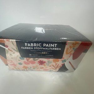 Tavolozza 24 Colors Fabric Paint Washer and Dryer Safe Permanent Non-Toxic